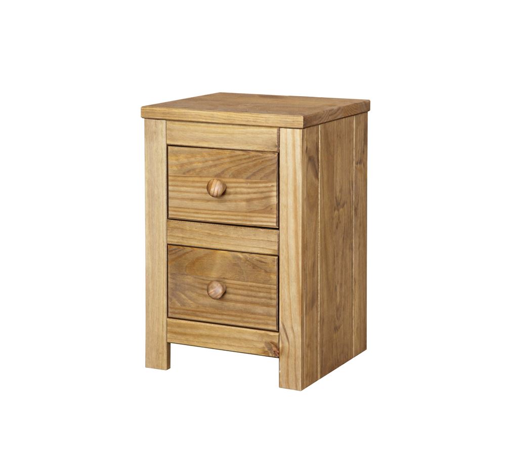 Unbranded Hacienda 2 drawer petite bedside table