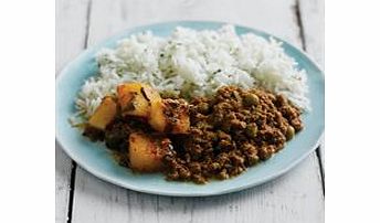 Minced lamb and green peas with spinach potatoes and spinach rice. Please note that our dishes for Ethnic Diets are stocked to order, so please order 14 days before you require delivery. Thank you.