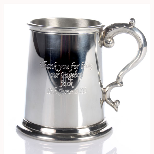 Half Pint Pewter Tankard