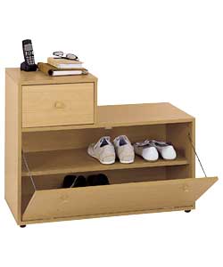 Unbranded Hall Shoe Storage Organiser - Beech Finish