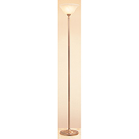 Hampton Reeded Floor Lamp Antique Brass Finish