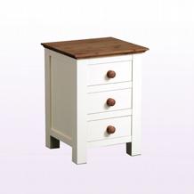 Hampton White Bedside Cabinet DISC