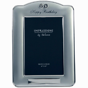 Unbranded Happy 60 Birthday Plaque Photo Frame