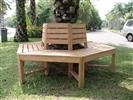 Unbranded Hardwood Oiled Treeseat: 185cm diameter