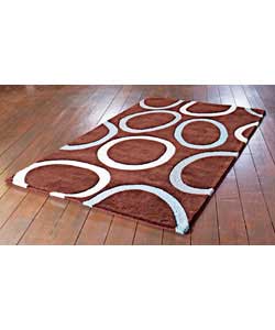 Unbranded Harrogate II Wool Rug - Brown Hand Tufted 180 x 120cm