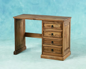 Havana Single Pedestal 4 Drawer Dressing Table