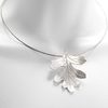 Unbranded Hawthorn Leaf Pewter Pendant Necklace by Glover