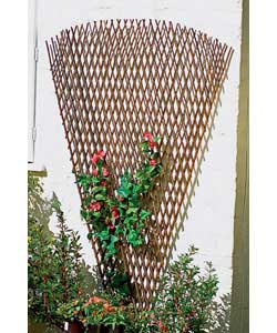 Unbranded Heavy Duty Expanding Fan Trellis 1.8 x 0.9m