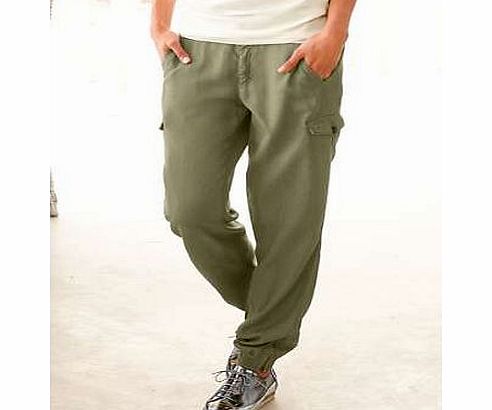 Unbranded Heine Elasticated Waist Cargo Trousers