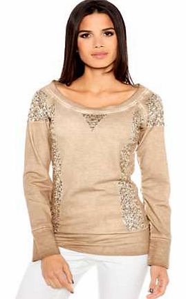 Unbranded Heine Sequin Detailed Sweatshirt