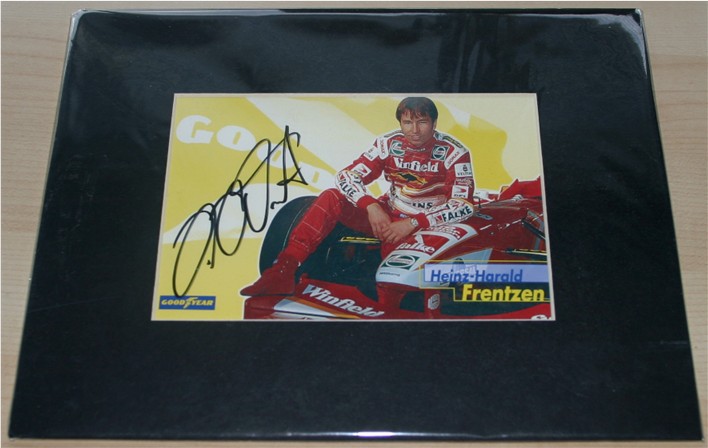 HEINZ-HAROLD FRENTZEN SIGNED and MOUNTED PROMO