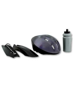 Helmet- Mudguards and Water Bottle Set