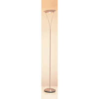 Helsinki Uplighter Floor Lamp Satin Nickel Finish