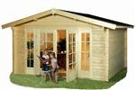 Unbranded Helston 3 and 4: Deep Veranda 380 x 200 - Natural Timber