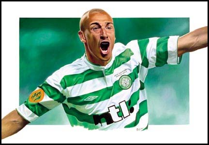 Unbranded Henrik Larsson signed limited print - WAS andpound;149.99