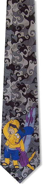 Unbranded Homer Marge Surf Tie (Grey)