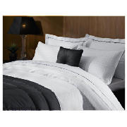 Unbranded Hotel 5* Jacquard Check Super King Duvet Set,