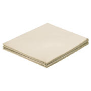 Unbranded Hotel 5* King Flat Sheet, Beige Satin Stitch