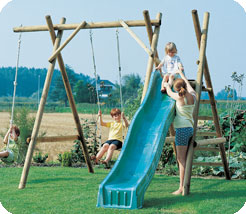 Houtland Single Swing & Slide