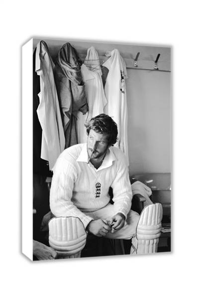 1981 Ian Botham of England smokes a cigar before his match winning 149 not out during the third Test