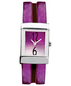 Unbranded Identity London Ladies Snakeskin Twin Strap Watch