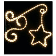 Unbranded Illuminated Star Wall Bracket Set of 2