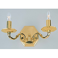 Unbranded IM BZ00440 2WB - Polished Brass Wall Light