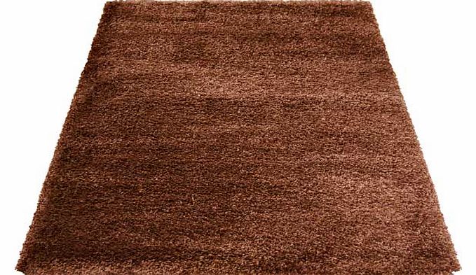 Unbranded Imperial Shaggy Rug - Chocolate - 120 x 160cm