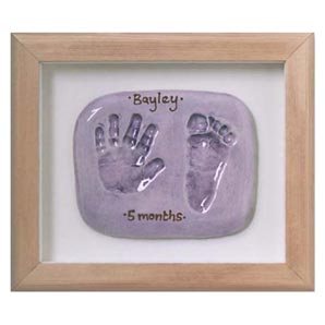 Imprints Gift Box- Double Print- Pine/White Frame