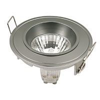 IP44 Fixed Cast Downlight Satin Silver