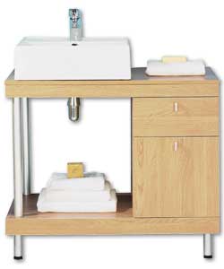 Islington Oak Vanity Unit