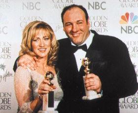 James Gandolfini & Edie Falco photo