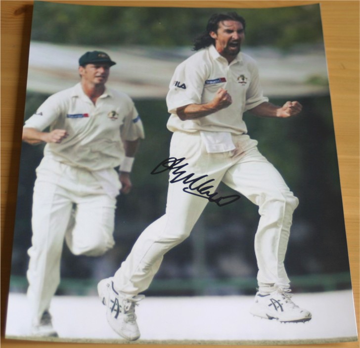 JASON GILLESPIE SIGNED 10 x 8 INCH COLOUR