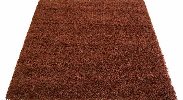 Unbranded Jazz Shaggy Rug - Chocolate - 120 x 170cm