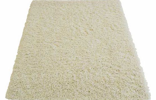 Unbranded Jazz Shaggy Rug - Ivory - 80 x 150cm