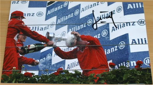 JEAN TODT SIGNED FERRARI 6 x 4 INCH PHOTOGRAPH