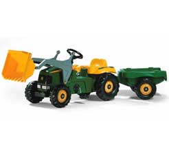 John Deere Tractor- Frontloader and Trailer