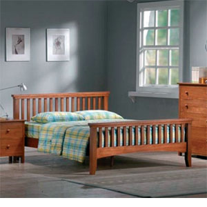 Joseph- Osido 4FT 6&quot; Double Wooden Bedstead