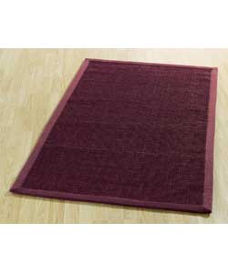 Unbranded Jute Rug 90x150 Blackcurrant