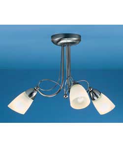 Unbranded Kafka Chrome 3 Light Ceiling Fitting