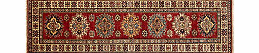 Unbranded Kazak Handmade Runner, Red, L175 x W60cm