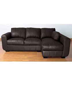 Stylish, comfortable range of furniture. Corrected grain leather suitable for general use. Fixed