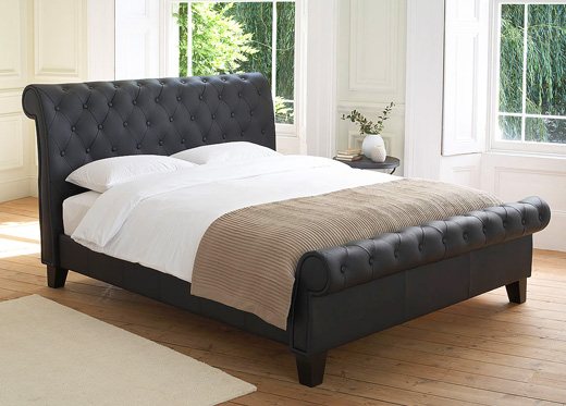 Unbranded Kingsize Como Bedstead - Black