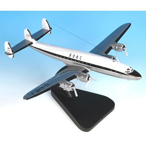 An accurate Bravo Delta scale model of the L049D Constellation BOAC. A Bravo Delta model is a true c