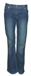 Ladies Dark Stretched Washed Jean