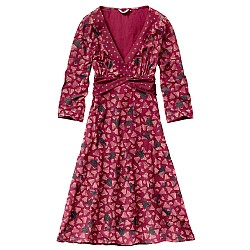 LADY SINGS THE BLUES DRESS - Size(8) ; Colour(DARK RASPBERRY)