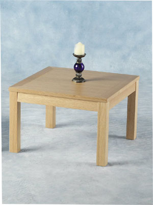 REAL OAK VENEER WITH BORDER DETAIL LAMP TABLE