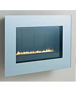 Unbranded Landscape Glass Flueless Gas Fire