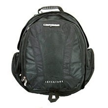 Large 40 litre backpack with padded notebook section. Comfortable padded waist strap and sternum str