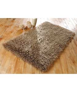 Large Flokati Chocolate Brown Rug